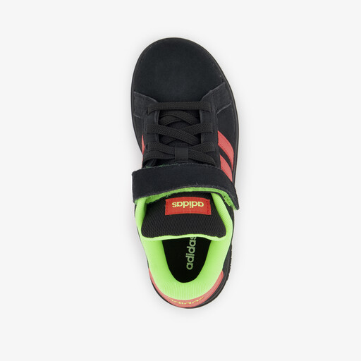 Grand Court 00s El C jongens sneakers zwart rood