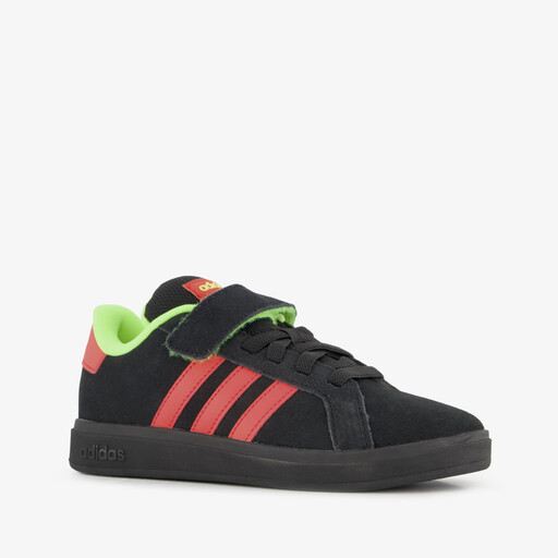 Grand Court 00s El C jongens sneakers zwart rood