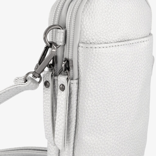Dames telefoontasje zilver