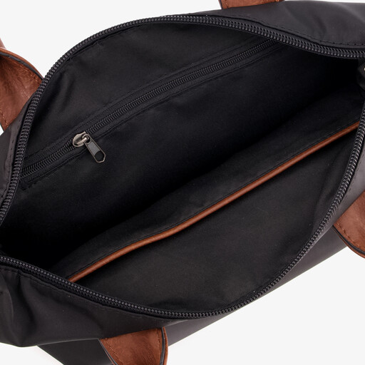 Dames shopper zwart bruin