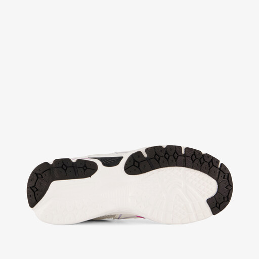 Meisjes sneakers wit metalic