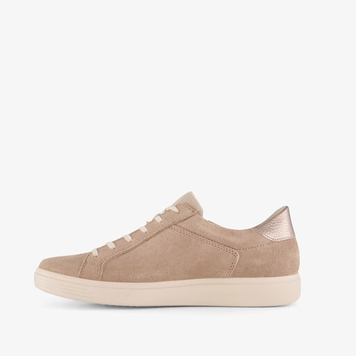 ECCO Classic suede dames sneakers beige