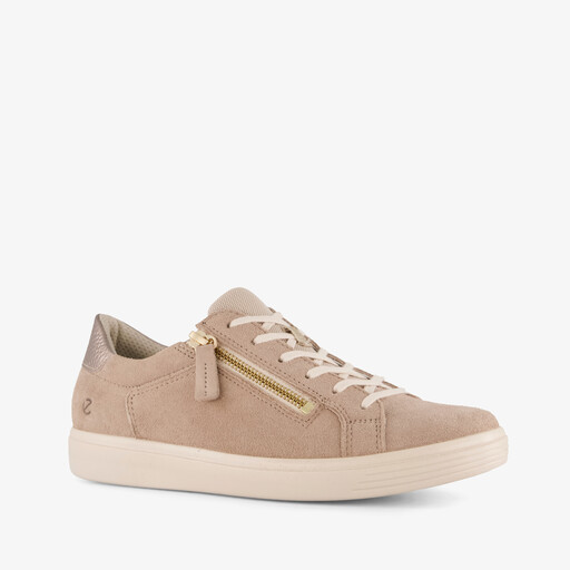 ECCO Classic suede dames sneakers beige