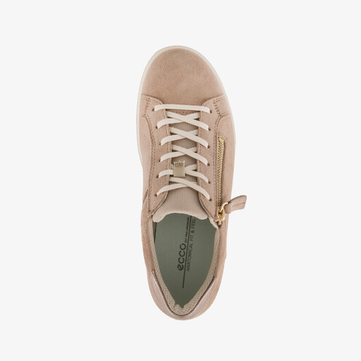 ECCO Classic suede dames sneakers beige