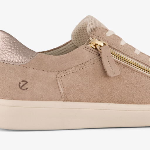 ECCO Classic suede dames sneakers beige