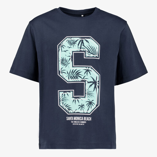 Name It jongens T-shirt blauw met opdruk