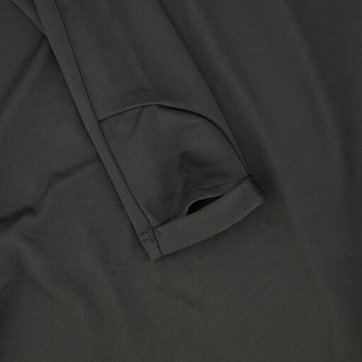 Heren voetbal pully met rits zwart