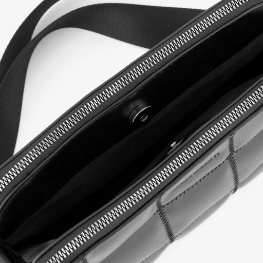 Dames schoudertas doorgestikt patroon