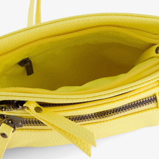 Dames schoudertas geel