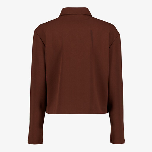 Dames jasje met biezen bruin