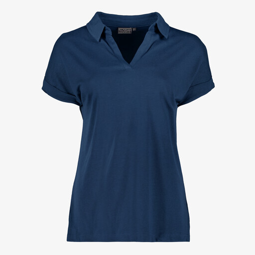 Dames polo blauw