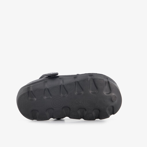 Jongens klompen met werkvoertuigen zwart