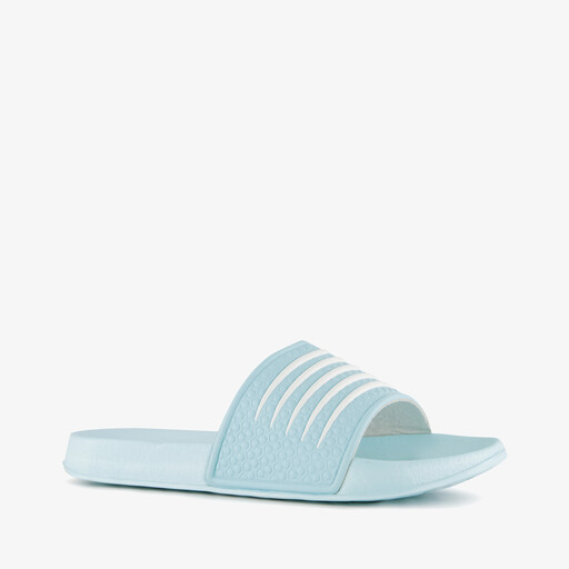 Dames badslippers lichtblauw