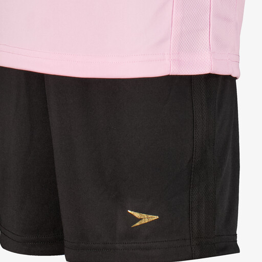 Tweedelige meisjes sport set lichtroze zwart