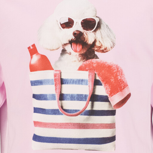 Name It meisjes T-shirt met zomers opdruk roze