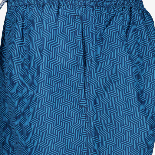 Heren zwembroek met print blauw