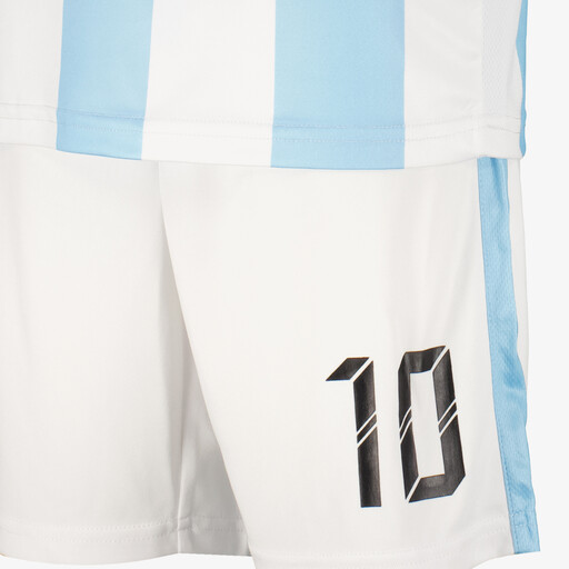 Tweedelig kinder sport set wit blauw