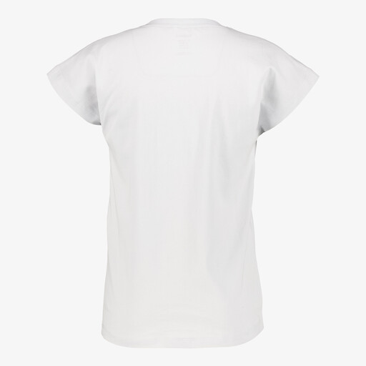 Name It meisjes T-shirt met roze tekstopdruk wit