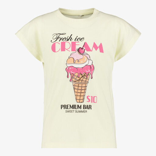 Name It meisjes T-shirt met opdruk geel