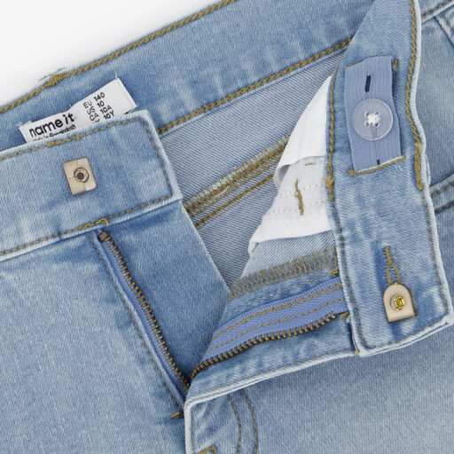Name It meisjes denim short lichtblauw