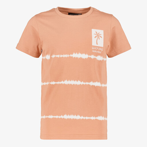 Jongens T-shirt oranje wit