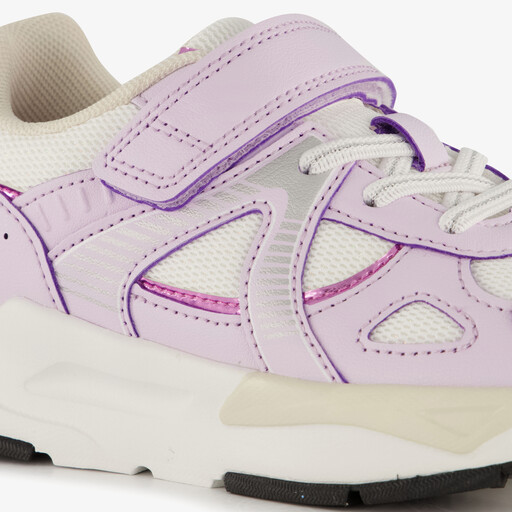 Meisjes sneakers wit paars