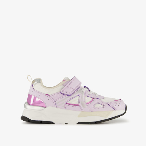 Meisjes sneakers wit paars