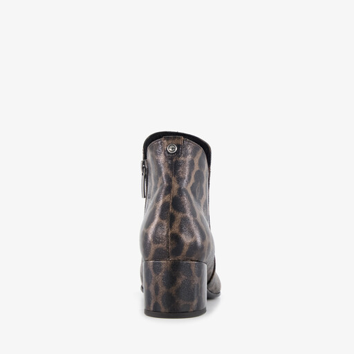Dames enkellaarsjes leopard