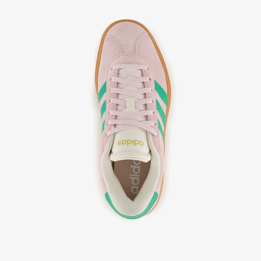 VL Court Bold suede dames sneakers roze groen