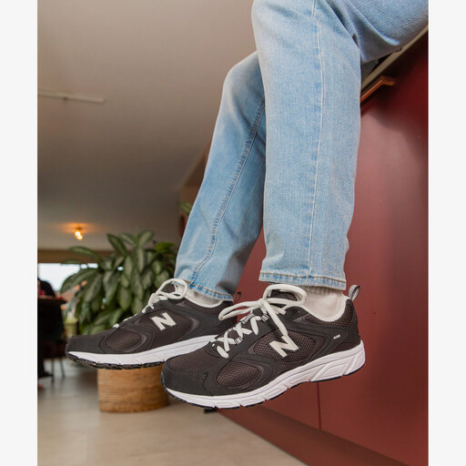 408 heren sneakers zwart wit