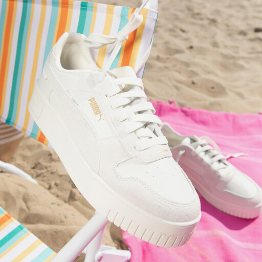 Carina Street dames sneakers wit beige