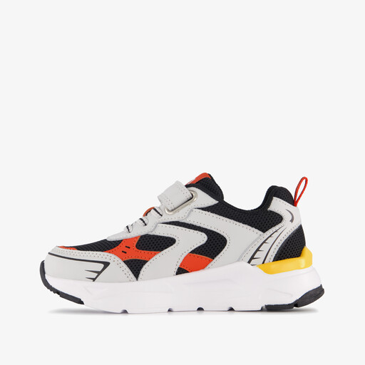 Jongens sneakers grijs rood