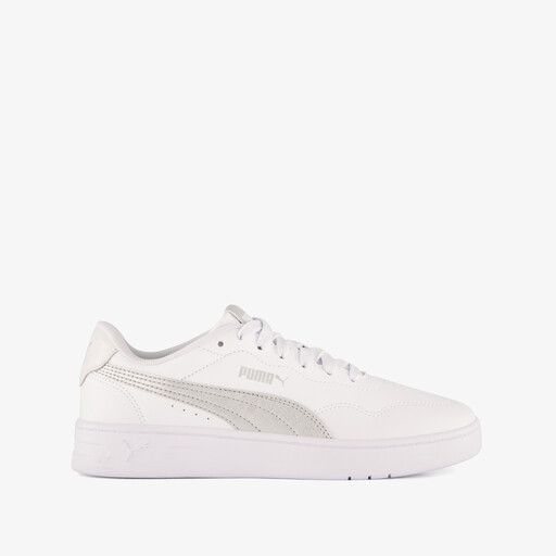 Court Lally Metallic dames sneakers wit