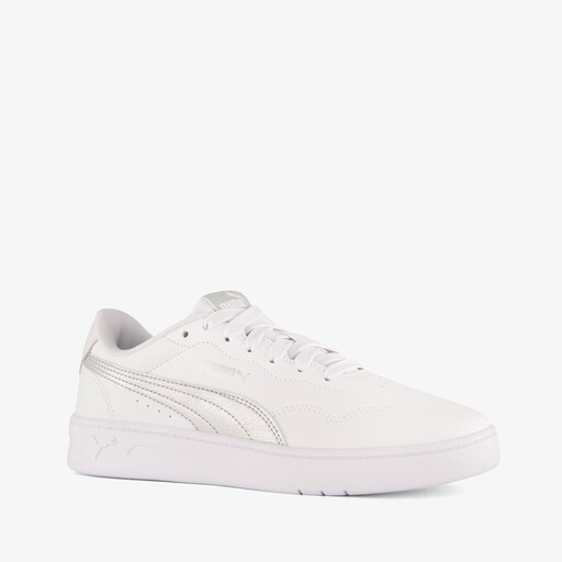 Court Lally Metallic dames sneakers wit