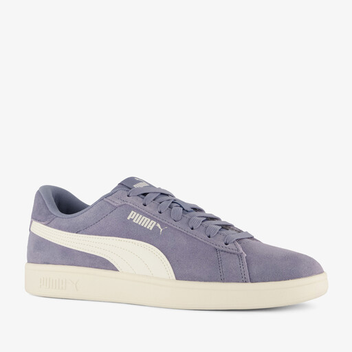 Smash suede heren sneakers grijs blauw