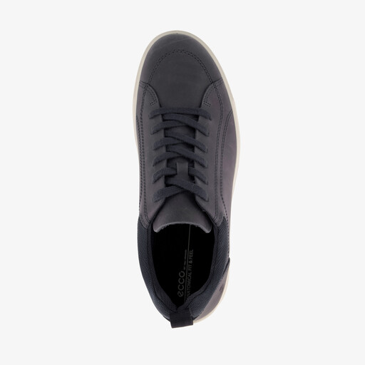 ECCO Byway suede heren veterschoenen donkerblauw