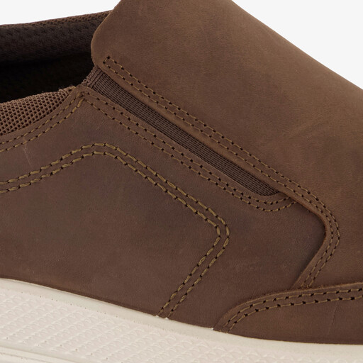 ECCO suede heren instappers bruin