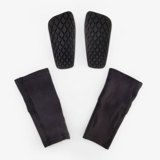 Scheenbeschermers met enkelsok wit/zwart