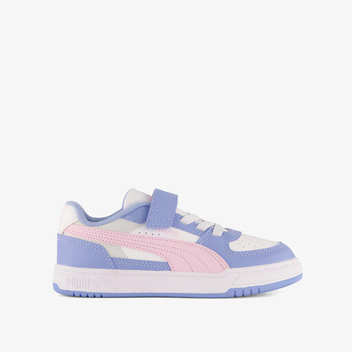 Caven III Block meisjes sneakers blauw roze