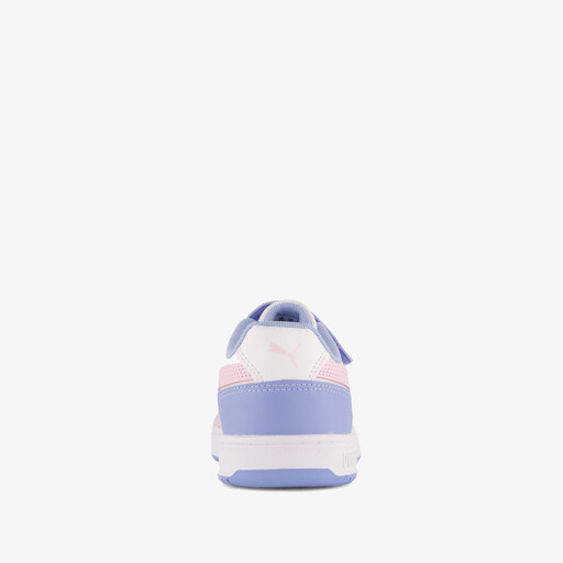 Caven III Block meisjes sneakers blauw roze