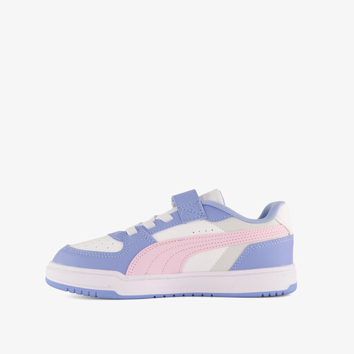 Caven III Block meisjes sneakers blauw roze