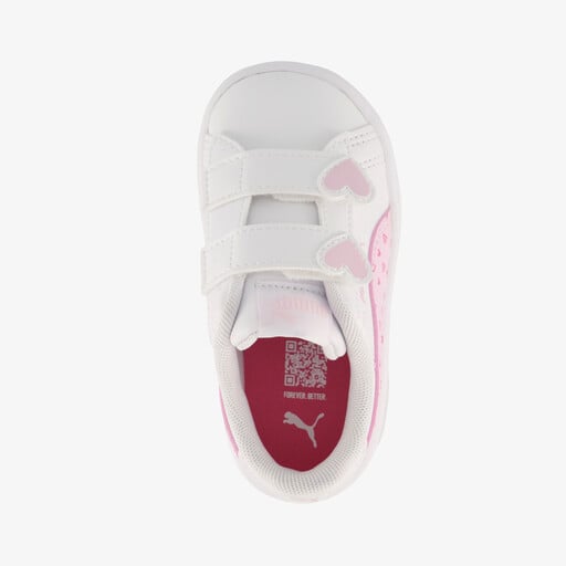 Smash 3.0 Hearty V INF meisjes sneakers wit roze