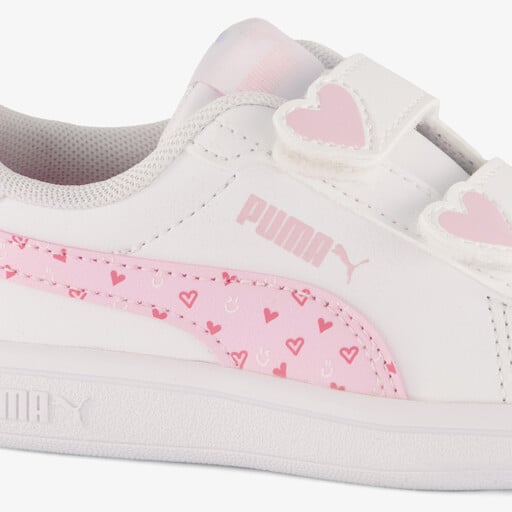 Smash 3.0 Hearty V INF meisjes sneakers wit roze