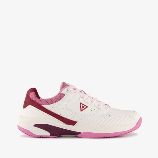 Dames padelschoenen wit roze