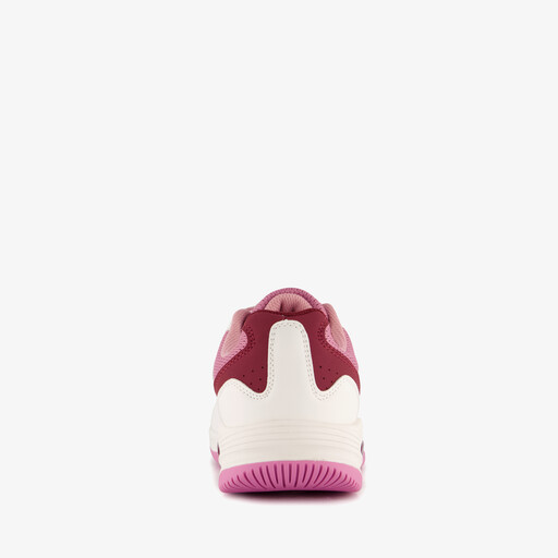 Dames padelschoenen wit roze