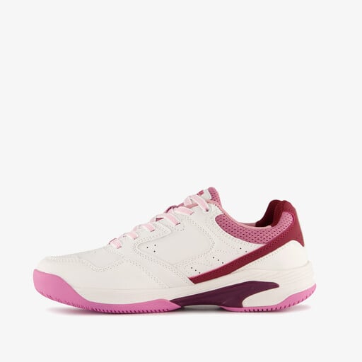 Dames padelschoenen wit roze