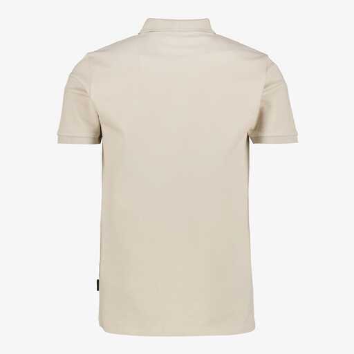 Heren polo beige