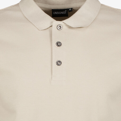 Heren polo beige