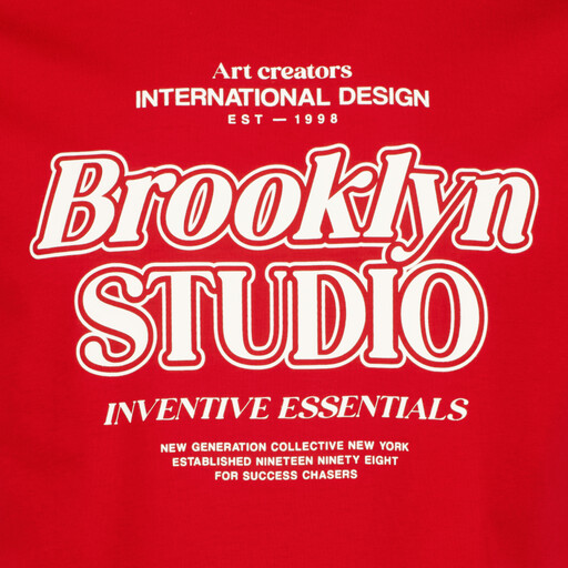 Heren T-shirt met opdruk rood