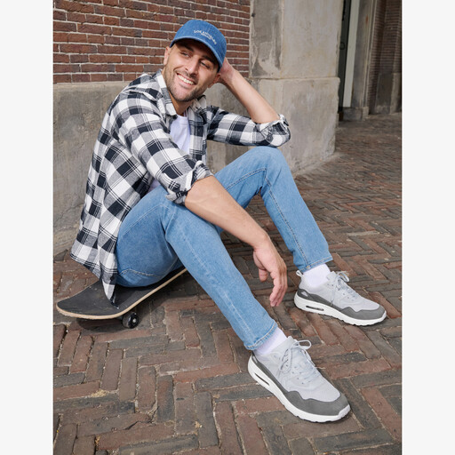 Denim heren pet